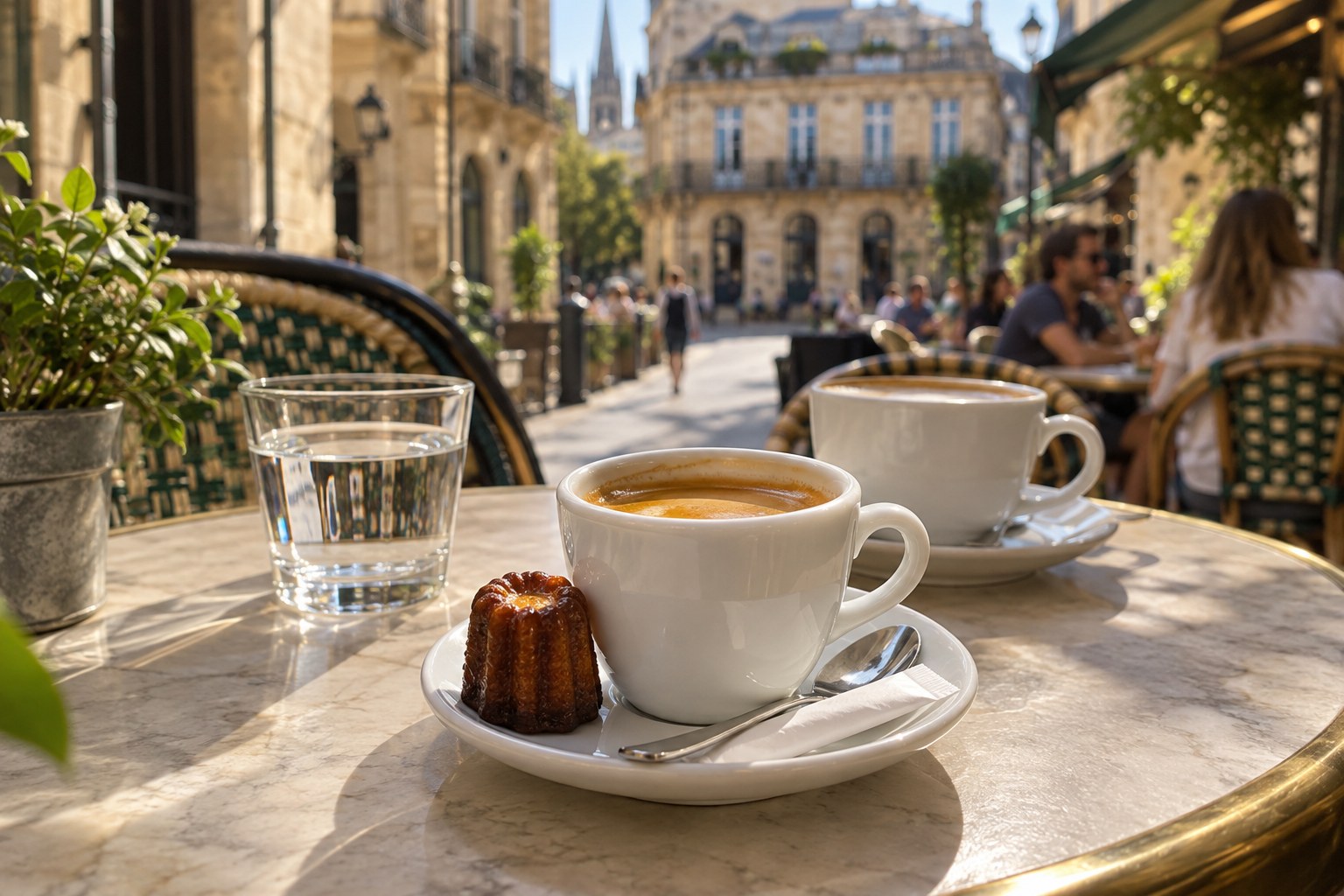 un café en France Bordeaux French Immersion